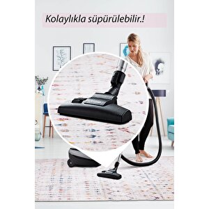 Artloop Fuga Yumuşak Dokulu Beyaz Modern Desenli Halı Ka 16