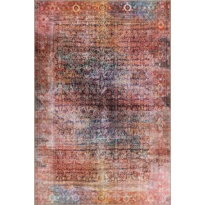 Folk Modern Dokuma Taban Dekoratif Renkli Halı (ba 41) 75x150 cm