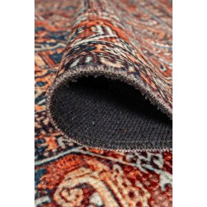 Artloop Fuga Yumuşak Dokulu Çok Renkli Vintage Desenli Halı Ka 41
