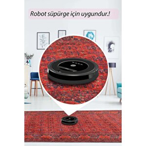 Artloop Fuga Yumuşak Dokulu Kırmızı Afgan Desenli Halı Ka 29