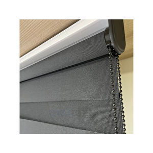 Siyah  Zebra Perde 60x200