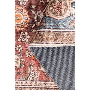 Artloop Fuga Yumuşak Dokulu Çok Renkli Vintage Desenli Halı Ka 12