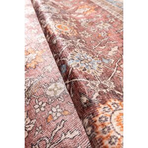 Artloop Fuga Yumuşak Dokulu Çok Renkli Vintage Desenli Halı Ka 12
