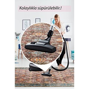 Artloop Fuga Yumuşak Dokulu Çok Renkli Vintage Desenli Halı Ka 12