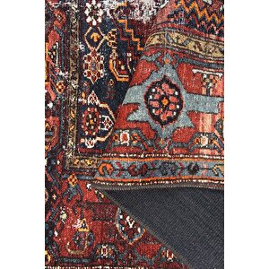 Etnik Kilim Desenli Halı, Dokuma Taban Dekoratif Şönil Rustik Halı Soul Al 132