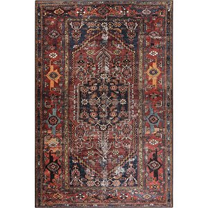 Etnik Kilim Desenli Halı, Dokuma Taban Dekoratif Şönil Rustik Halı Soul Al 132 75x300 cm