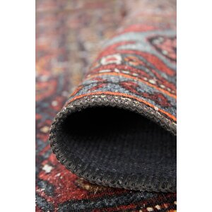 Etnik Kilim Desenli Halı, Dokuma Taban Dekoratif Şönil Rustik Halı Soul Al 132