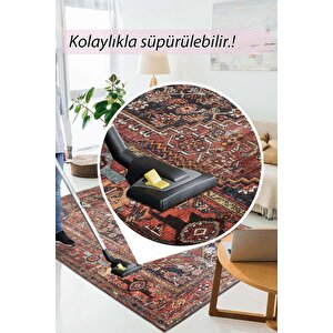 Etnik Kilim Desenli Halı, Dokuma Taban Dekoratif Şönil Rustik Halı Soul Al 132