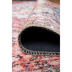 Folk Eskitme Desenli Dokuma Taban Dekoratif Renkli Halı (ba 31)