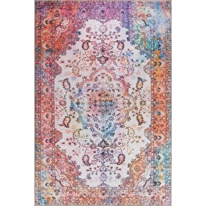 Folk Eskitme Desenli Dokuma Taban Dekoratif Renkli Halı (ba 31) 230x330 cm