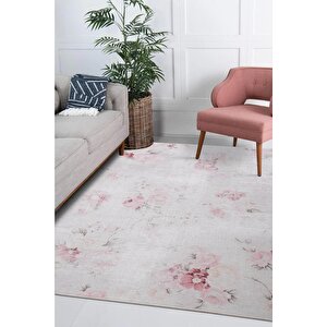 Folk Modern Dokuma Taban Dekoratif Bej Halı (ba 24) 150x150 cm