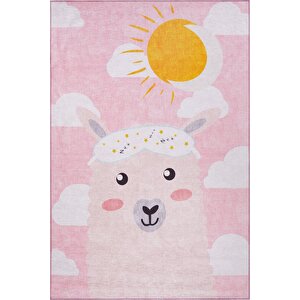 Çocuk Odası Halısı, Dokuma Taban Dekoratif Şönil Pembe halı Minor Al 410 230x330 cm
