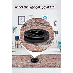 Folk Vintage Desenli Dokuma Taban Dekoratif Rustik Halı (ba 33)