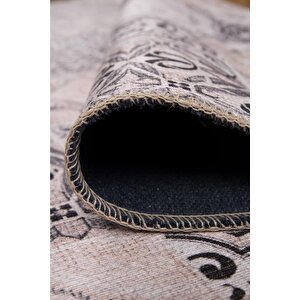 Folk Modern Dokuma Taban Dekoratif Gri Halı (ba 26)