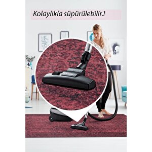 Folk Eskitme Desenli Dokuma Taban Dekoratif Mor Halı (ba 06)