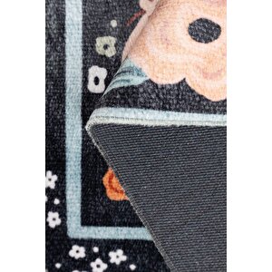 Artloop Fuga Yumuşak Dokulu Çok Renkli Çiçek Desenli Halı Ka 19