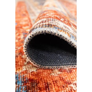 Artloop Fuga Yumuşak Dokulu Çok Renkli Vintage Desenli Halı Ka 02