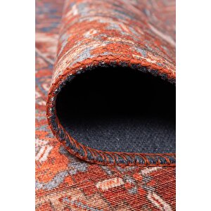 Folk Vintage Desenli Dokuma Taban Dekoratif Renkli Halı (ba 20)