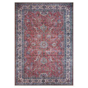 Blues Şönil Vintage Desenli Dokuma Taban Dekoratif Rustik Salon, Mutfak Halısı (al 84) 230x230 cm