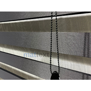 Antrasit  Zebra Perde 110x260 cm