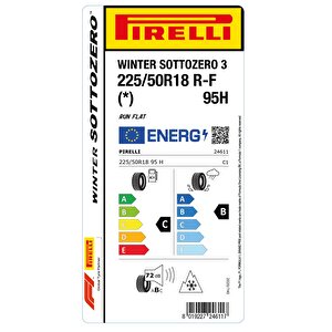225/50 R18 95h Winter Sottozero R-f (*) Oto Kış Lastiği (üretim: 2024)