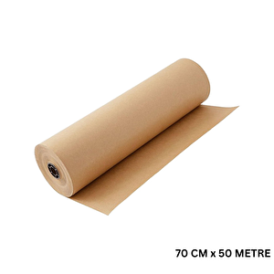 Kraft Rulo Ambalaj Kağıdı, Çeyiz, Hediye Paketleme, Çiçek Buket, Diy Kağıdı, 80 Gr - 70cm X 50m