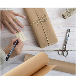 Kraft Rulo Ambalaj Kağıdı, Çeyiz, Hediye Paketleme, Çiçek Buket, Diy Kağıdı, 80 Gr - 70cm X 50m