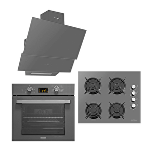 Opall Gri̇ Ankastre Set