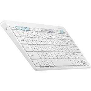Trio 2'li Set Kablosuz Klavye Slim Mouse Set Beyaz Samsung Türkiye Garantili