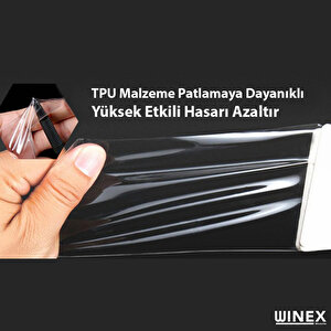Huawei Honor Magic İle Uyumlu Sadece Ön Hayalet Kılıflı Kesim Ekran Koruyucu Kaplama
