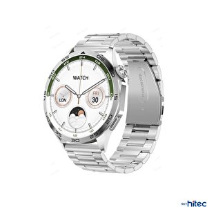 Schitec Watch Gt4 Amoled Ekran Android İos Harmonyos Uyumlu 3 Kordonlu Akıllı Saat Yeşil
