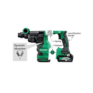Dh3628da 36 V / 28 Mm Multi Volt 36v Kömürsüz Çift Akülü Kırıcı Delici 3.2j