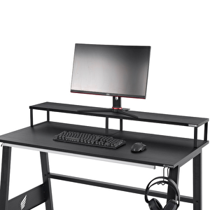 Ergonomik Metal Monitör Yükseltici - Şık Ve Dayanıklı Masaüstü Standı Monitör Standı 137x20x14