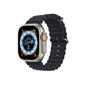 Winex 42-44mm Yeni Nesil Apple Uyumlu Akıllı Saat Kordonu Siyah