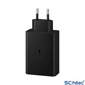 Schitec 65w 2xpd+usba Ev Tipi Şarj Aleti 3 Çıkışlı Type-c To Type-c Kablolu Set Sr66