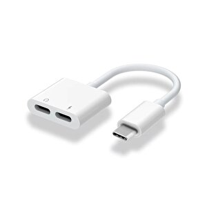 Schitec 2in1 Type-c Kulaklık Ve Şarj Dönüştürücü Hızlı Şarj Adaptör Jh032