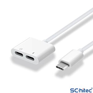 Schitec 2in1 Type-c Kulaklık Ve Şarj Dönüştürücü Hızlı Şarj Adaptör Jh032