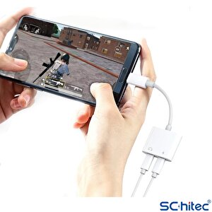 Schitec 2in1 Type-c Kulaklık Ve Şarj Dönüştürücü Hızlı Şarj Adaptör Jh032