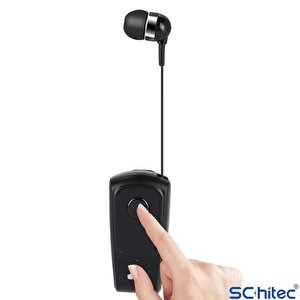 Schitec Yk24 Pro Makaralı Kablosuz Kulaklık Bluetooth 5.3 Siyah