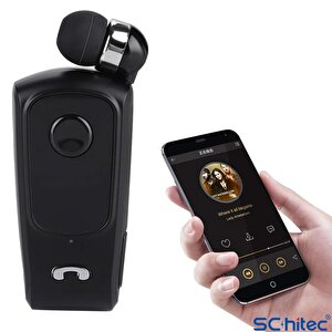 Schitec Yk24 Pro Makaralı Kablosuz Kulaklık Bluetooth 5.3 Siyah