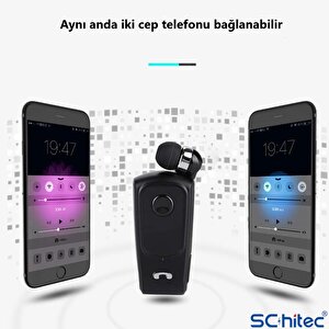 Schitec Yk24 Pro Makaralı Kablosuz Kulaklık Bluetooth 5.3 Siyah