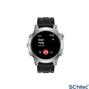 Schitec Rw46 Amoled Ekran Android İos Harmonyos Uyumlu 3 Kordonlu Akıllı Saat Gümüş