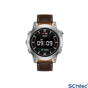 Schitec Rw46 Amoled Ekran Android İos Harmonyos Uyumlu 3 Kordonlu Akıllı Saat Gümüş