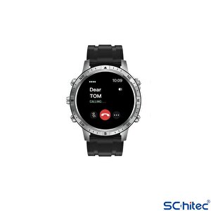 Schitec Rw49 Amoled Ekran Android İos Harmonyos Uyumlu 3 Kordonlu Akıllı Saat Gümüş