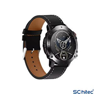 Schitec Hw6 Sport Amoled Ekran Android İos Harmonyos Uyumlu Akıllı Saat Siyah