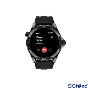 Schitec Rw48 Amoled Ekran Android İos Harmonyos Uyumlu 3 Kordonlu Akıllı Saat Siyah