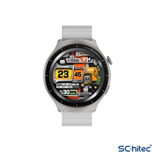 Schitec Watch 4 Pro Amoled Ekran Android İos Harmonyos Uyumlu Akıllı Saat Gümüş