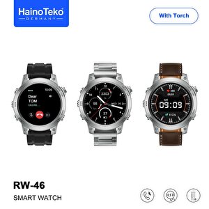 Haino Teko Rw46 Amoled Ekran Android İos Harmonyos Uyumlu 3 Kordonlu Akıllı Saat Gümüş