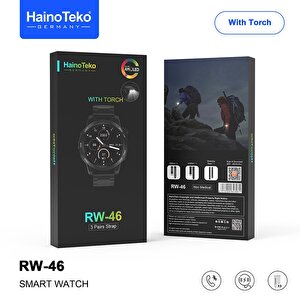Haino Teko Rw46 Amoled Ekran Android İos Harmonyos Uyumlu 3 Kordonlu Akıllı Saat Gümüş