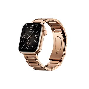 G9 Mini Amoled Ekran Akıllı Saat Bileklik Hediyeli Gold Rose